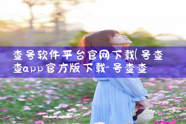 查号软件平台官网下载|P站专业版